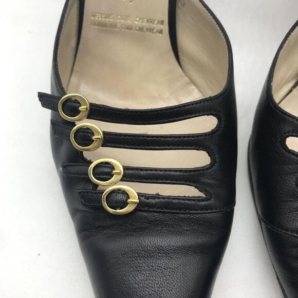 Christian Dior Women's Black and Gold Footwear - Picture 3 of 3